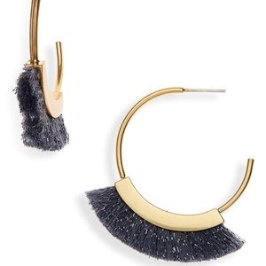 Madewell Fringe Hoop Earrings